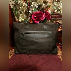 Medium Brown Gucci GG Crossbody Shoulder Bag Authentic!